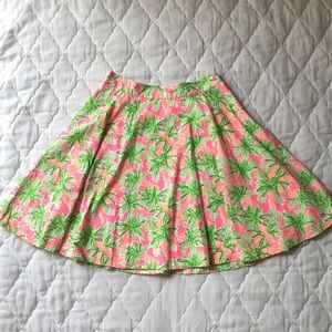 Lilly Pulitzer size 6 palm tree print skirt